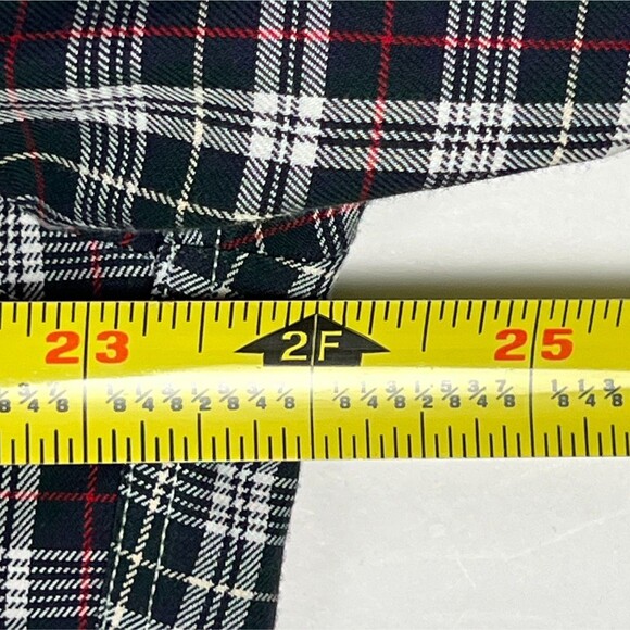 Brooks Brothers 346 Sz Mens M Non-Iron B&W Plaid Long-Sleeve Button-Down Shirt - Picture 8 of 10